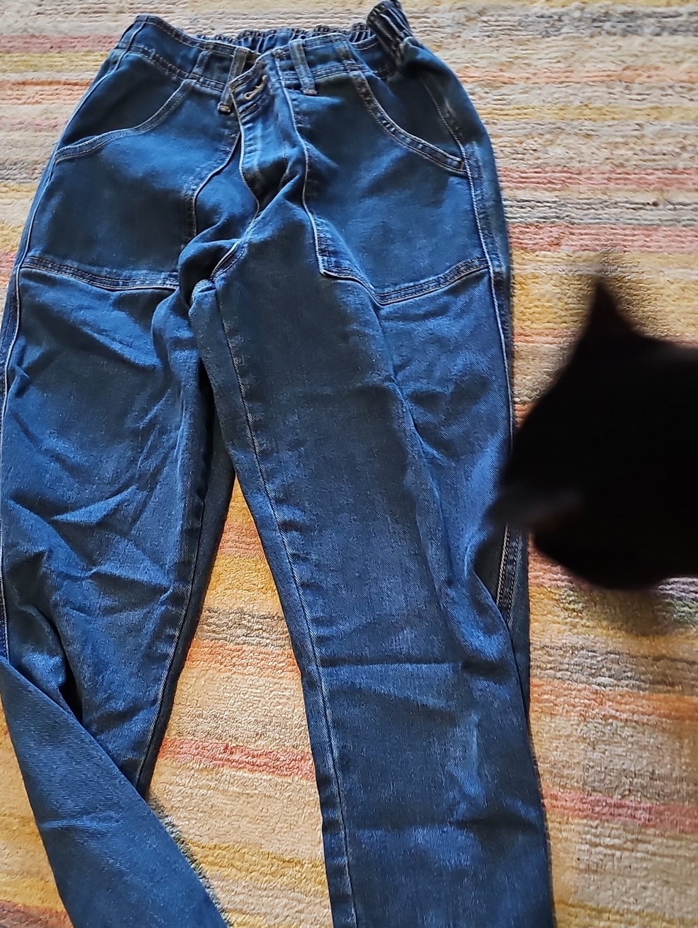 Knox Rose Dark Blue Straight Leg Jeans